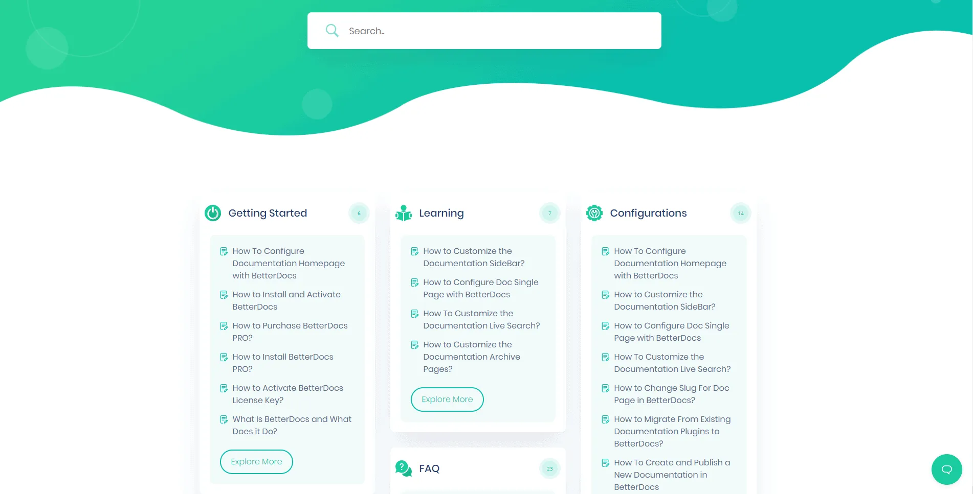 Thư viện tài liệu tạo bằng BetterDocs