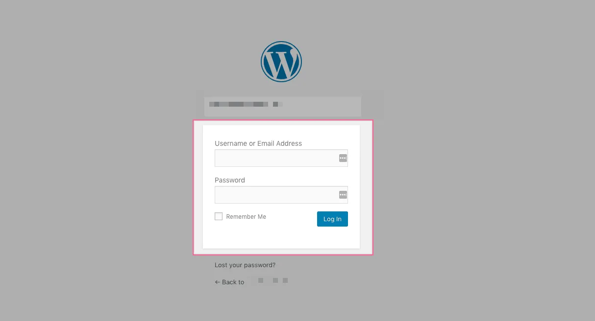 Trang đăng nhập quản trị WordPress