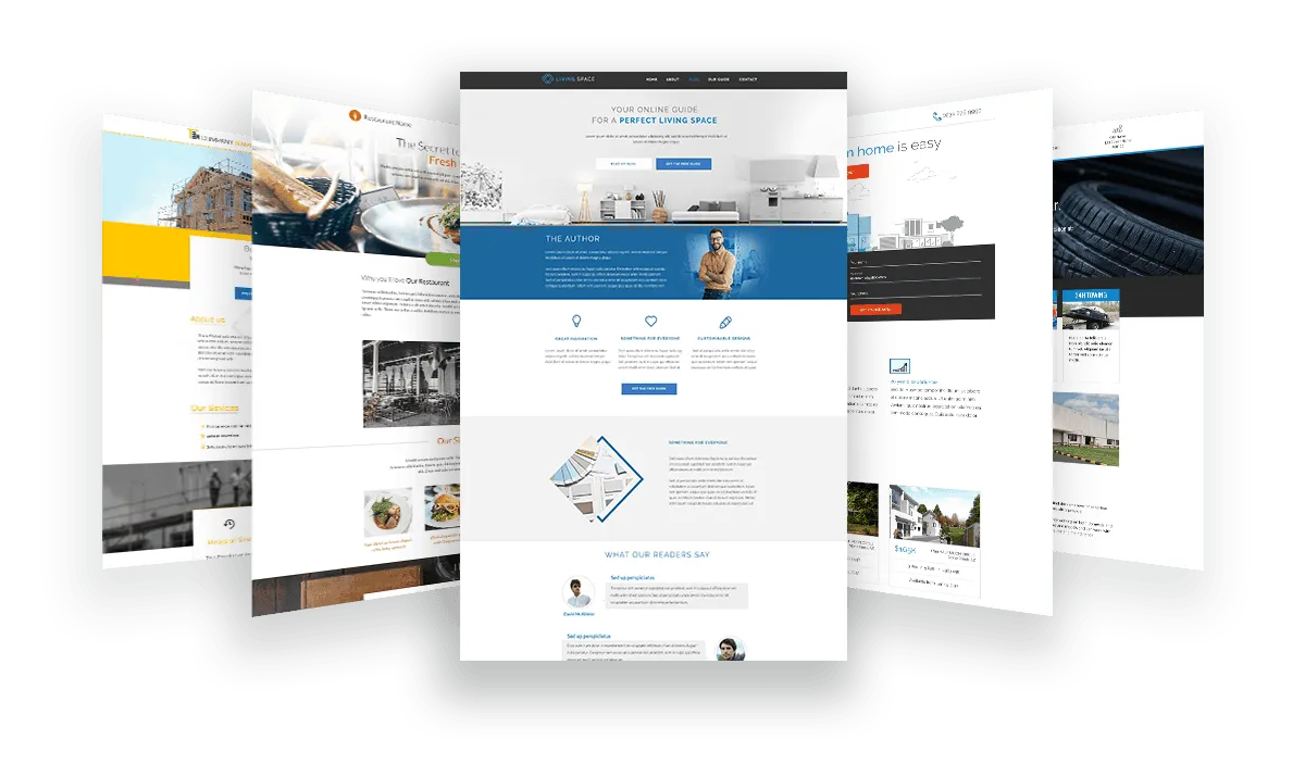 Các mẫu landing page của Thrive Architect