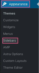Sidebar manager