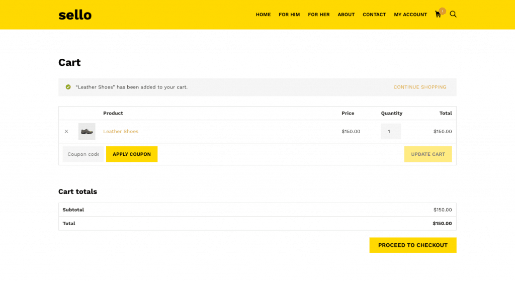 Check Out Page