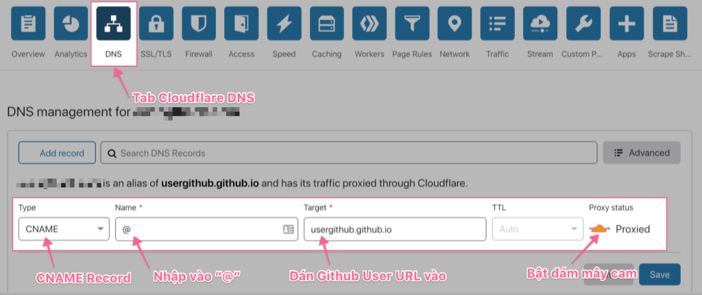 Cach Cau Hinh Custom Domain Trong Cloudflare Voi Github Pages