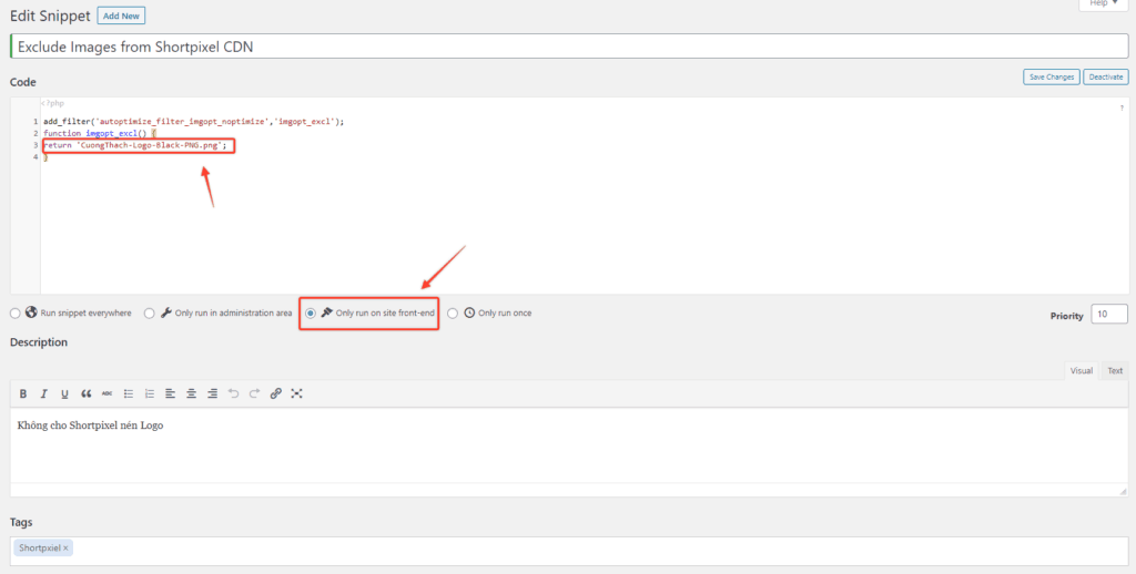 Dung Code Snippet De Ngan Shortpixel Lazyload Logo