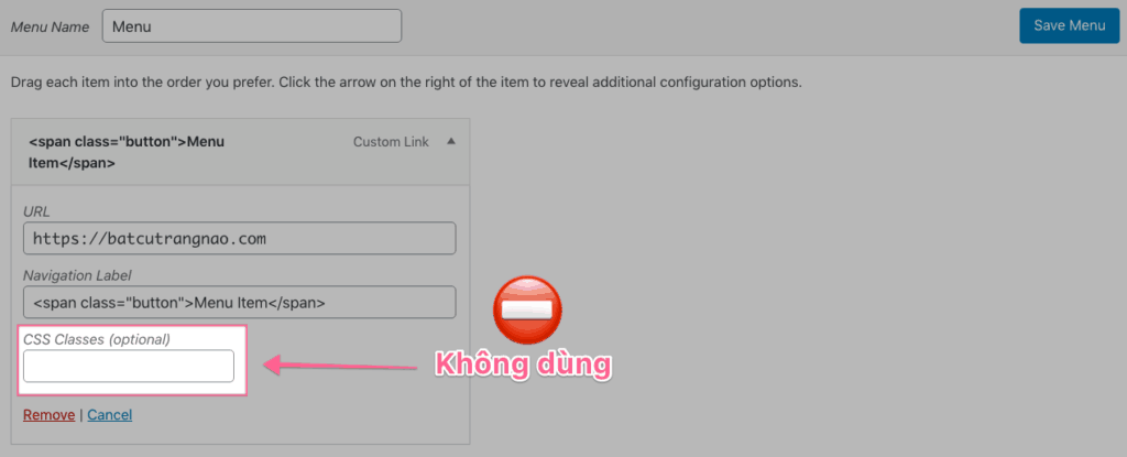 Khong Dung Css Classes