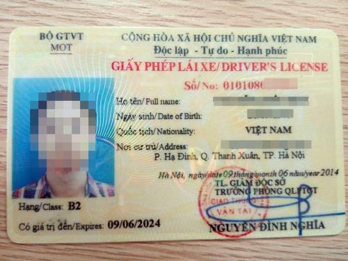 Giay Phep Lai Xe Moi