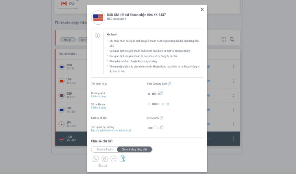 Thong Tin Ngan Hang My Cua Payoneer