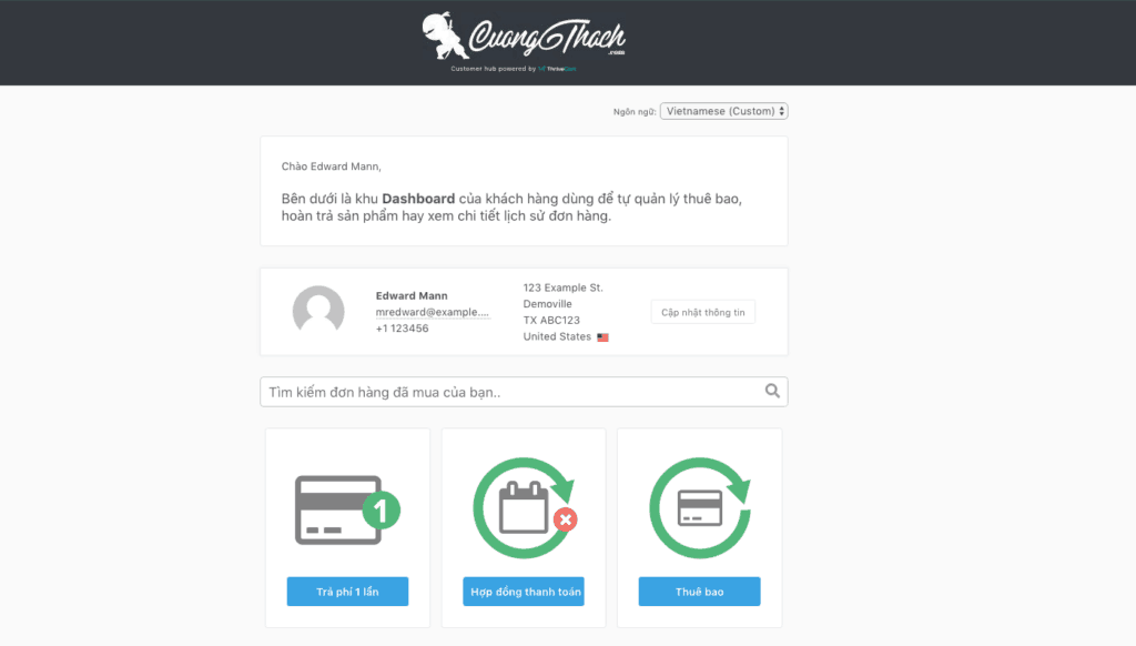 Customer Hub Cua Thrivecart