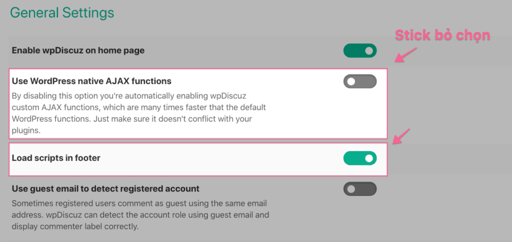 Dung Wpdiscuz Ajax Va Load Script In Footer