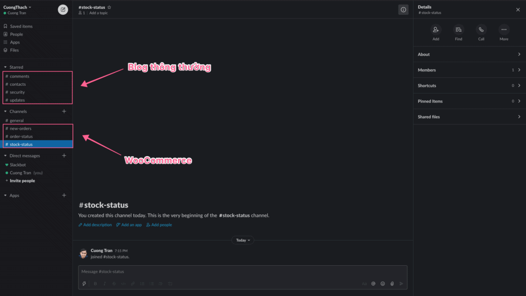 Slack Channels